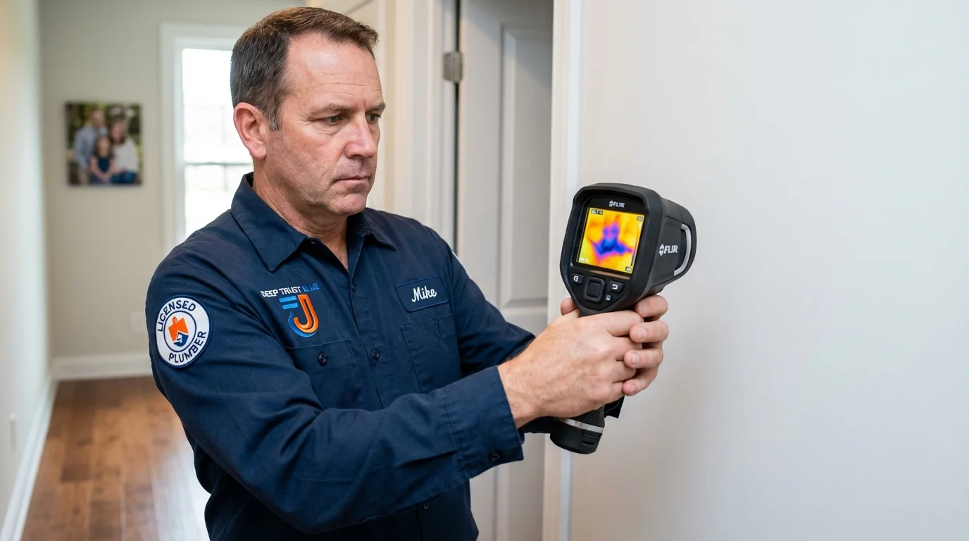Thermal imaging leak detection by Johns Plumbing LLC in Americus